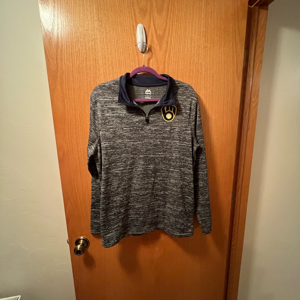 Milwaukee Brewers quarter zip sweatshirt
